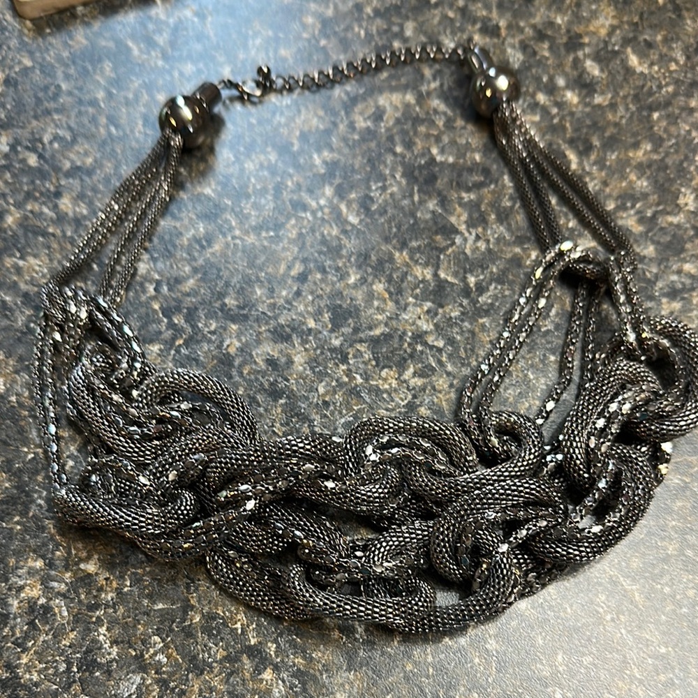 Elegant Black Chain Necklace